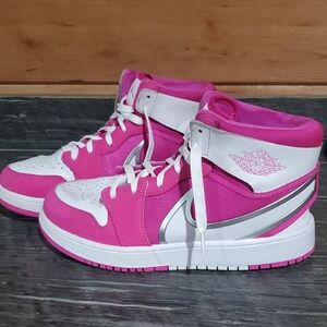 Nike Air Jordan Pink and White Youth Sneakers